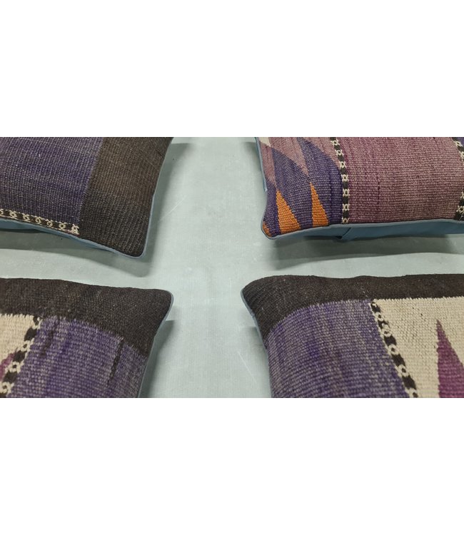 4x kelim kussens ca 45x45 cm met vulling