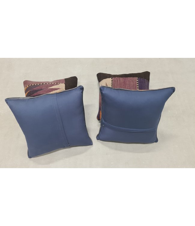 4x kelim kussens ca 45x45 cm met vulling
