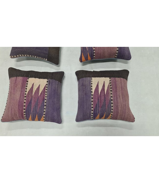 4x kilim cushion cover ca 45x45 cm with filling