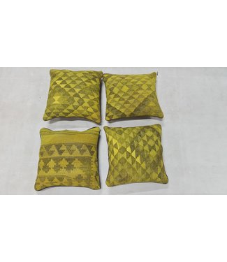 4x kilim cushion cover traditional ca 45x45 cm with filling