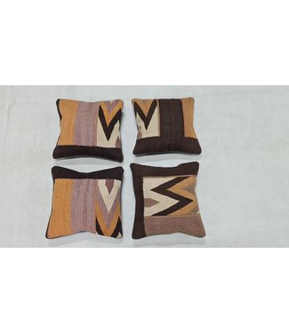 4x kilim cushion cover ca 45x45 cm with filling