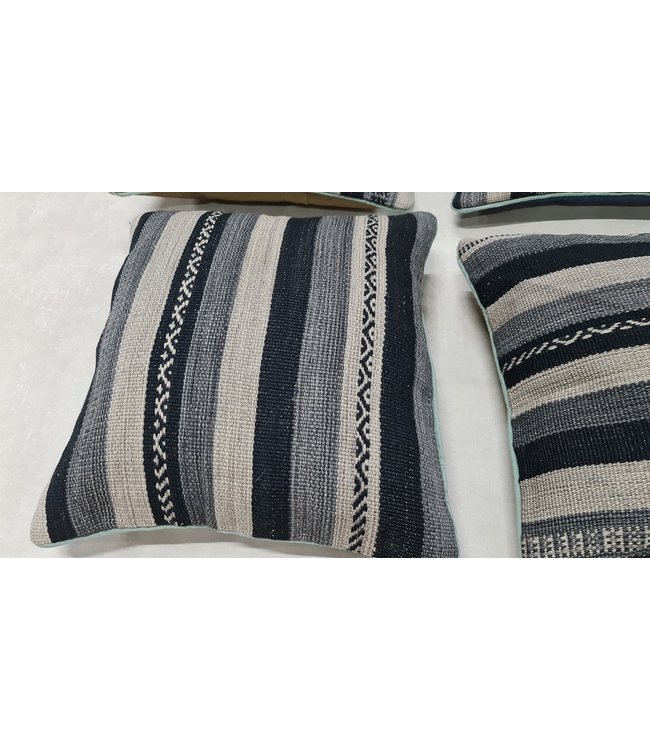 4x kilim cushion cover modern ca 45x45 cm with filling