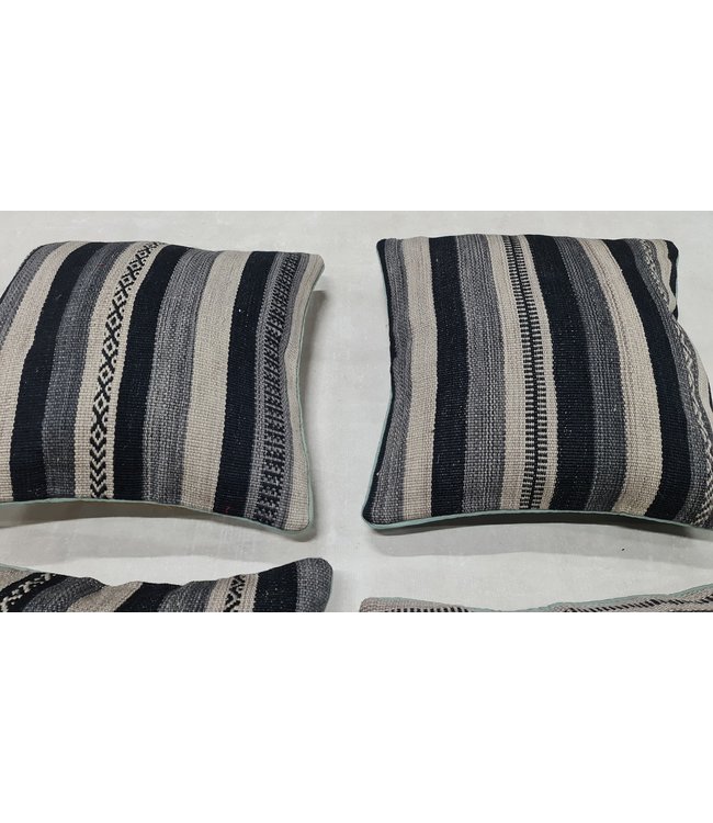 4x kelim kussens modern ca 45x45 cm met vulling