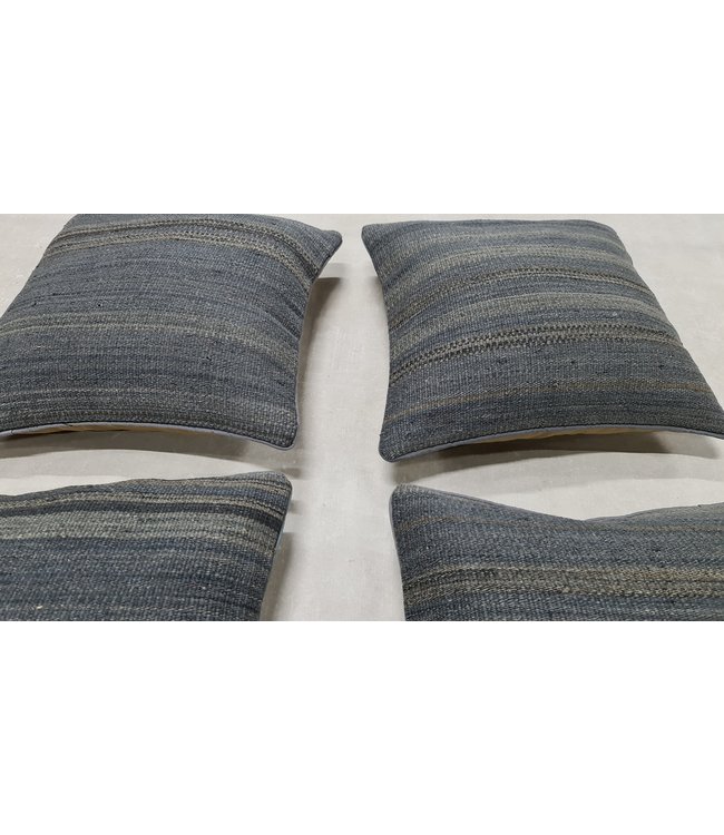 4x kilim cushion cover modern ca 45x45 cm with filling