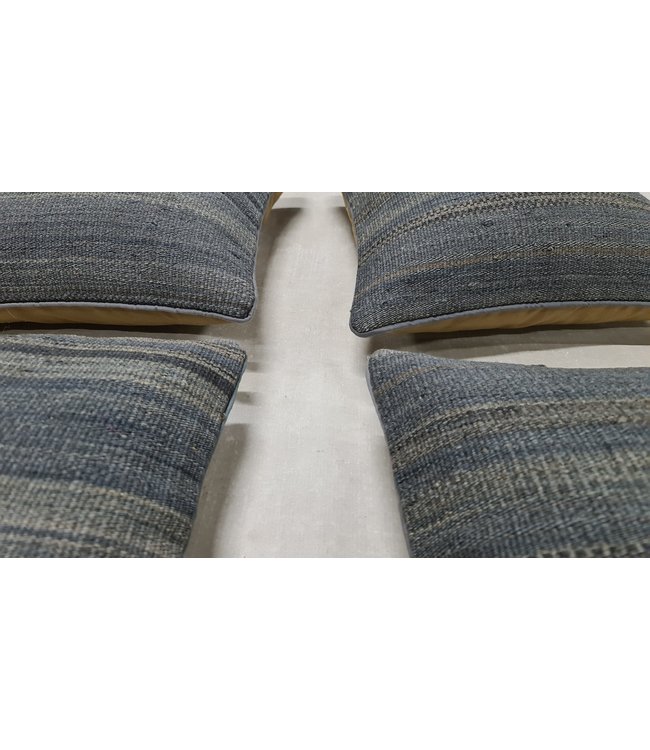 4x kelim kussens modern ca 45x45 cm met vulling