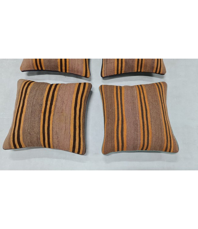 4x kelim kussens modern ca 45x45 cm met vulling