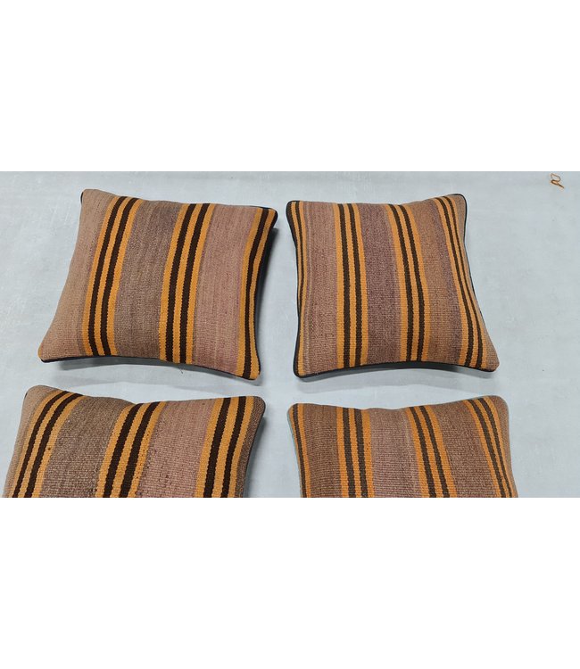 4x kilim cushion cover modern ca 45x45 cm with filling