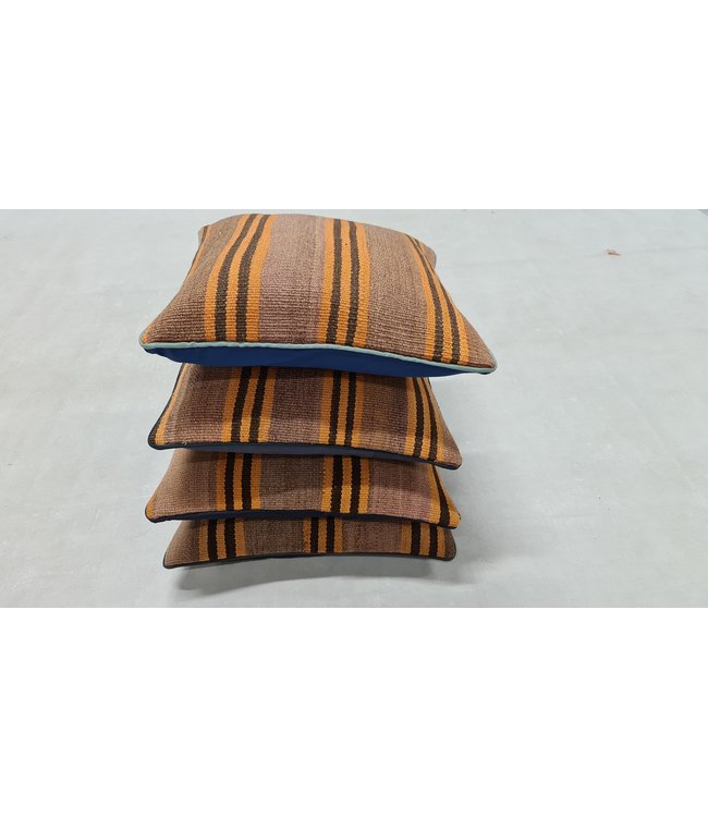 4x kilim cushion cover modern ca 45x45 cm with filling