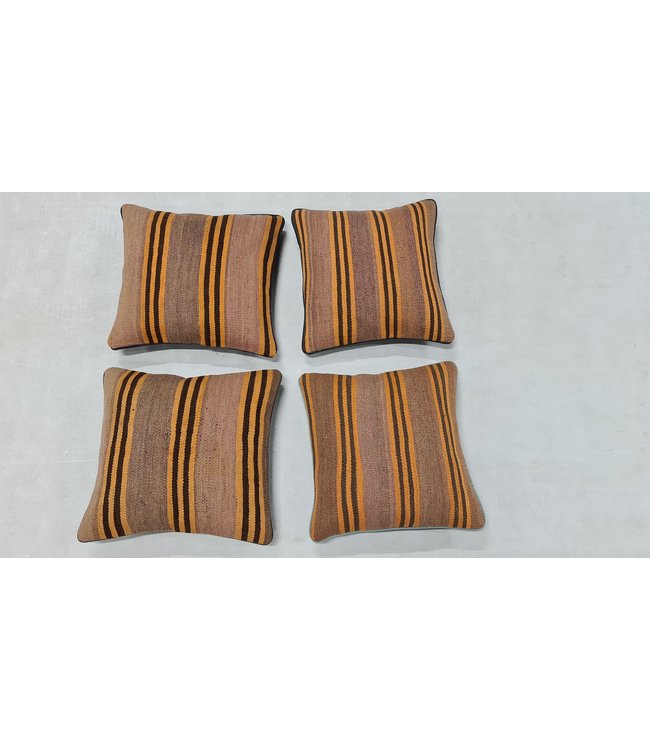 4x kilim cushion cover modern ca 45x45 cm with filling
