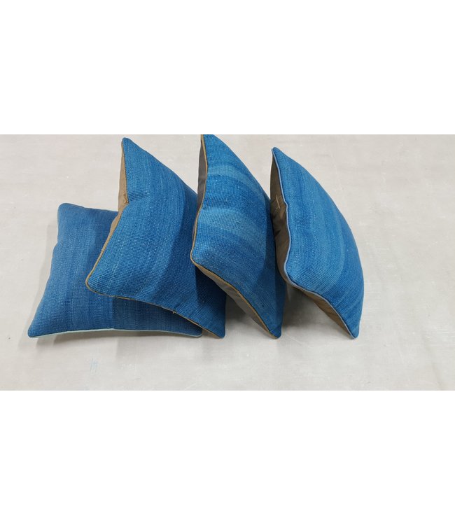4x kelim kussens modern ca 45x45 cm met vulling