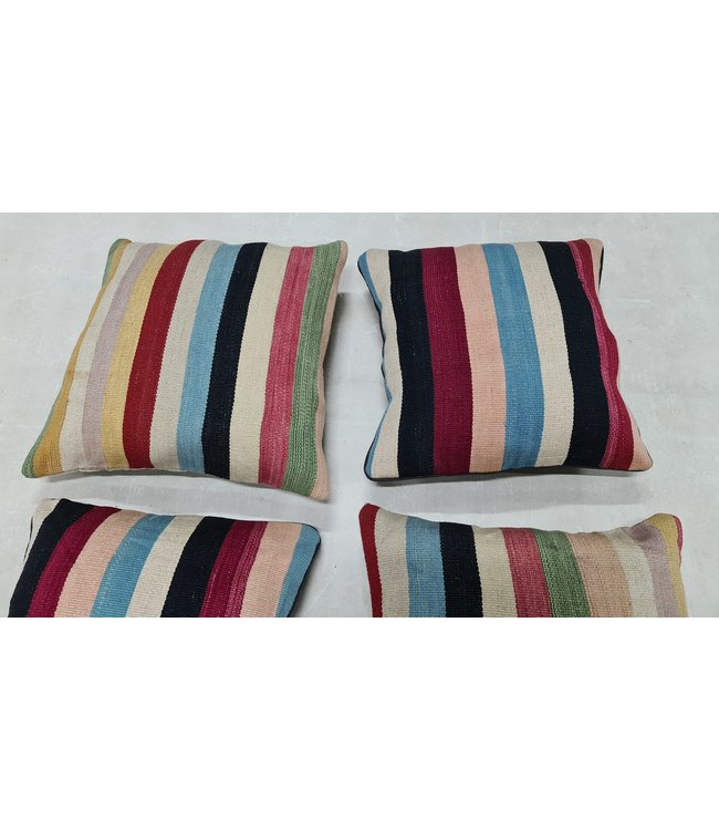 4x kilim cushion cover modern ca 45x45 cm with filling