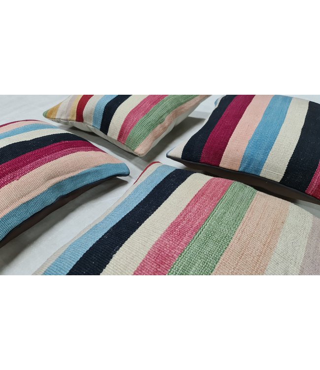 4x kelim kussens modern ca 45x45 cm met vulling