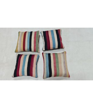 4x kilim cushion cover modern ca 45x45 cm with filling