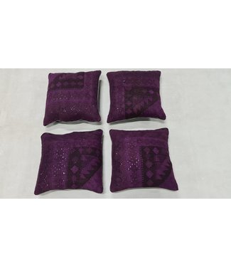 4x kilim cushion cover traditional ca 45x45 cm with filling