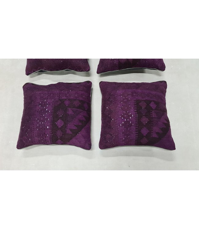 4x kilim cushion cover traditional ca 45x45 cm with filling