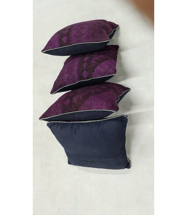 4x kelim kussens traditioneel ca 45x45 cm met vulling