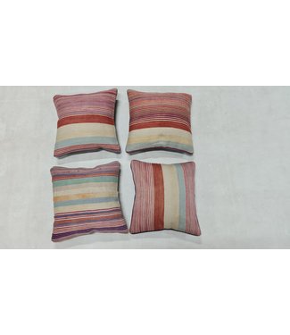 4x kilim cushion cover modern ca 45x45 cm with filling