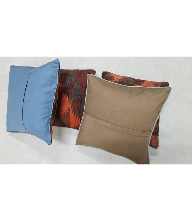 4x kelim kussens traditioneel ca 45x45 cm met vulling