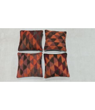 4x kilim cushion cover traditional ca 45x45 cm with filling