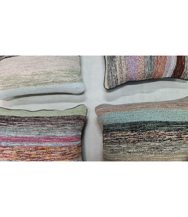 4x kilim cushion cover modern ca 45x45 cm with filling