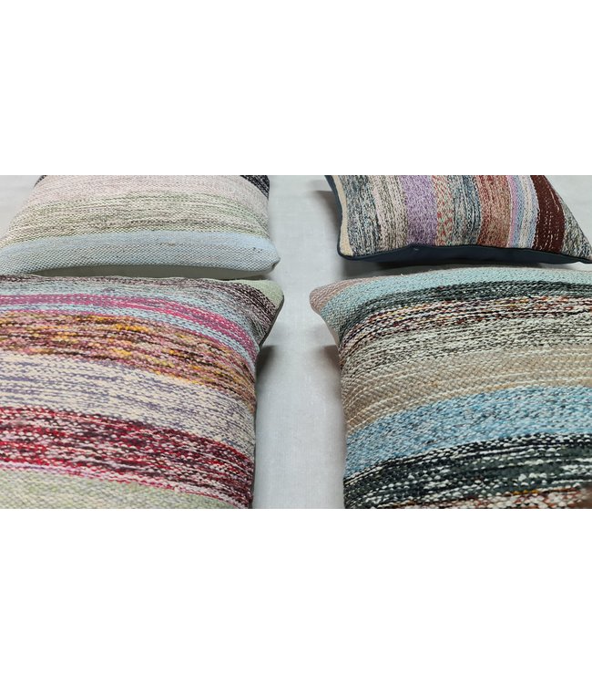 4x kelim kussens modern ca 45x45 cm met vulling