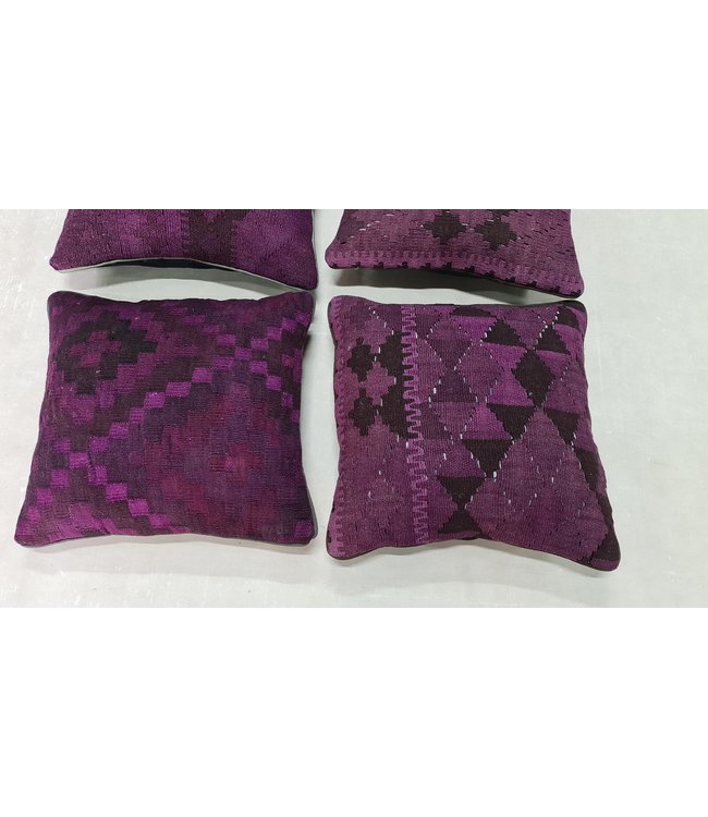 4x kilim cushion cover traditioneel ca 45x45 cm with filling