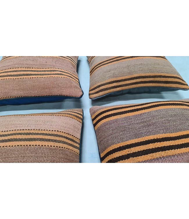 4x kelim kussens modern ca 45x45 cm met vulling