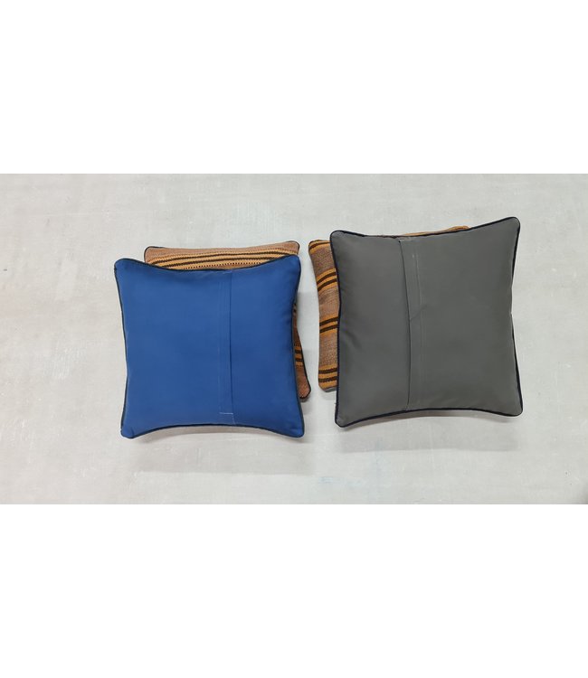 4x kilim cushion cover modern ca 45x45 cm with filling