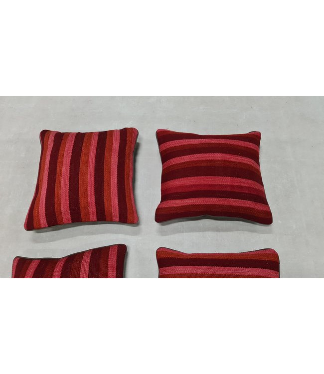 4x kilim cushion cover modern ca 45x45 cm with filling