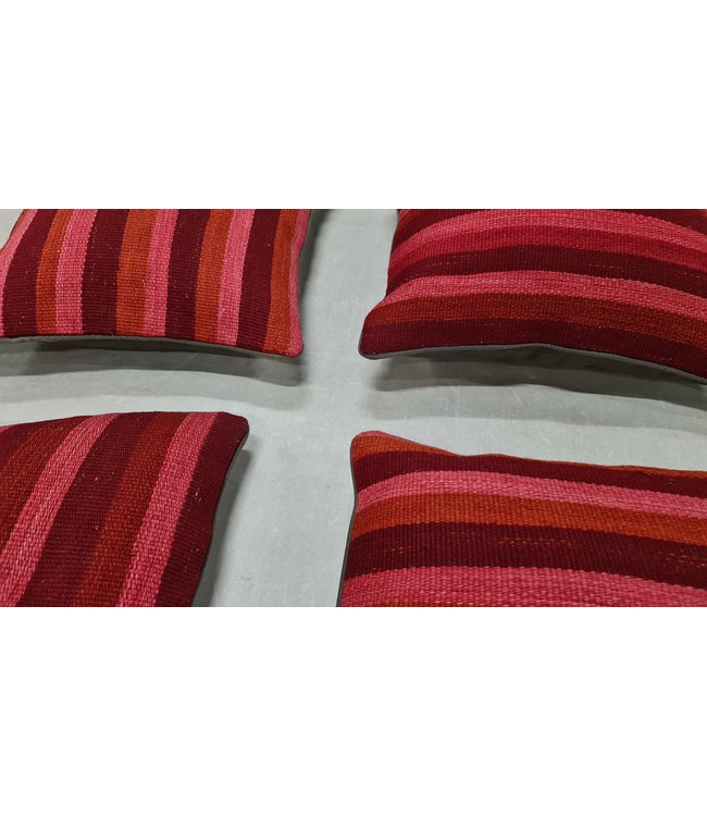 4x kelim kussens modern ca 45x45 cm met vulling