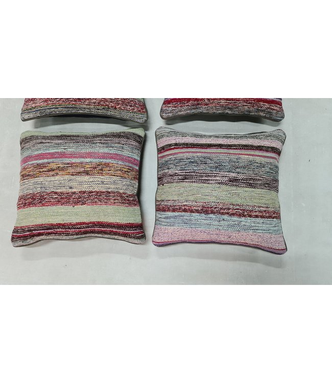 4x kelim kussens modern ca 45x45 cm met vulling