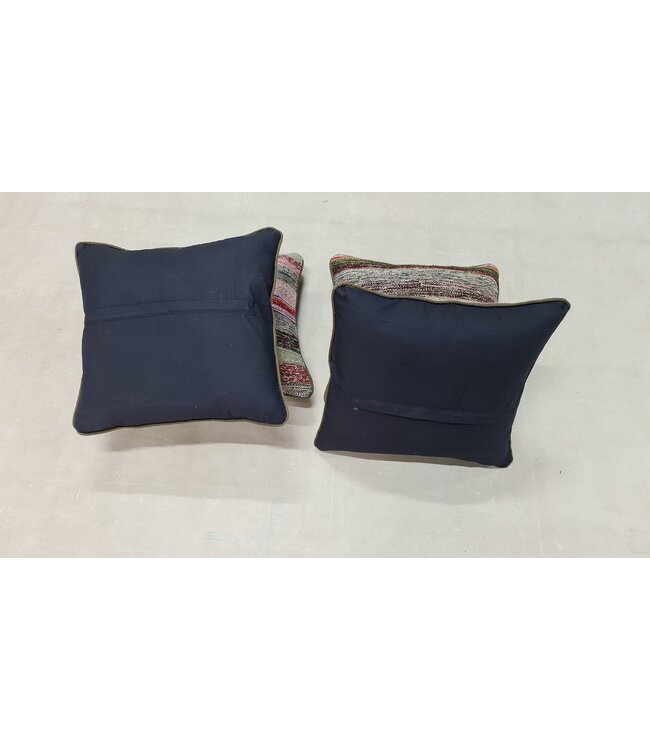 4x kilim cushion cover modern ca 45x45 cm with filling