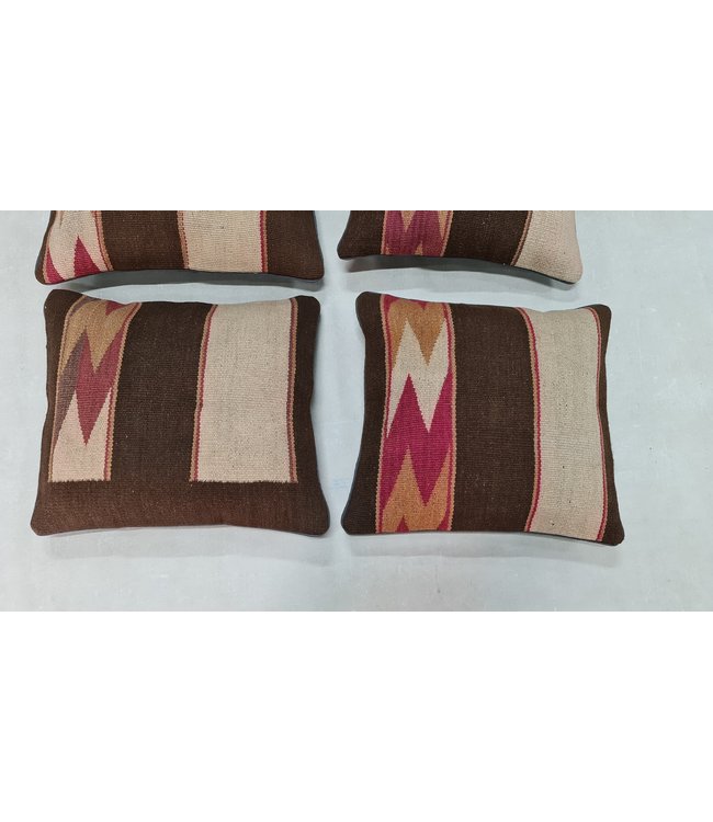 4x kilim cushion cover modern ca 45x45 cm with filling