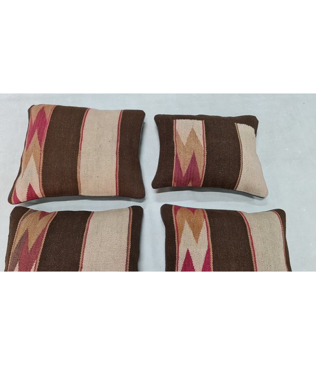 4x kelim kussens modern ca 45x45 cm met vulling