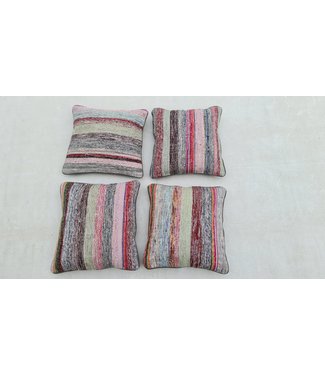 4x kilim cushion cover modern ca 45x45 cm with filling