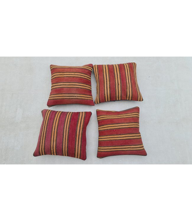 4x kilim cushion cover modern ca 45x45 cm with filling