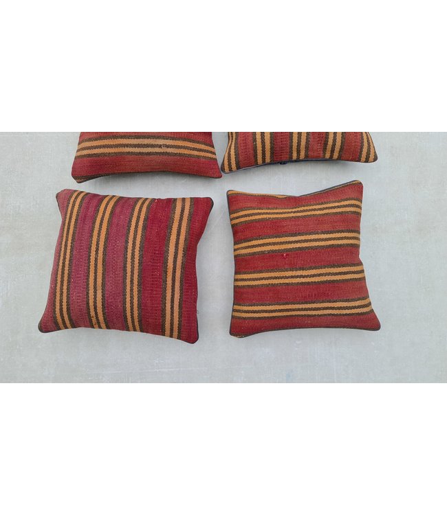 4x kelim kussens modern ca 45x45 cm met vulling