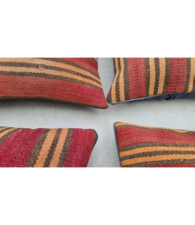 4x kilim cushion cover modern ca 45x45 cm with filling