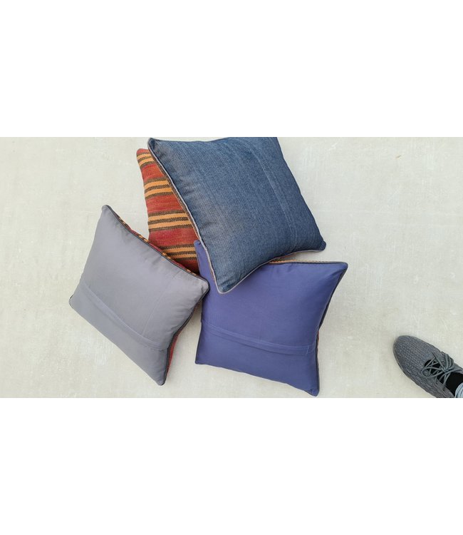 4x kelim kussens modern ca 45x45 cm met vulling