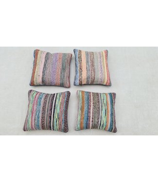 4x kilim cushion cover modern ca 45x45 cm with filling