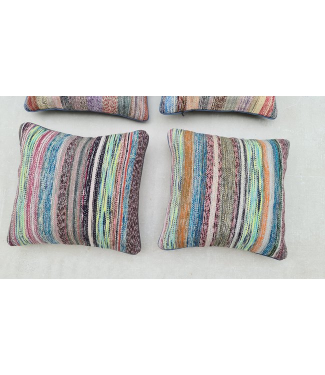 4x kelim kussens modern ca 45x45 cm met vulling