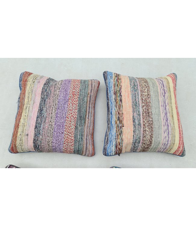 4x kelim kussens modern ca 45x45 cm met vulling