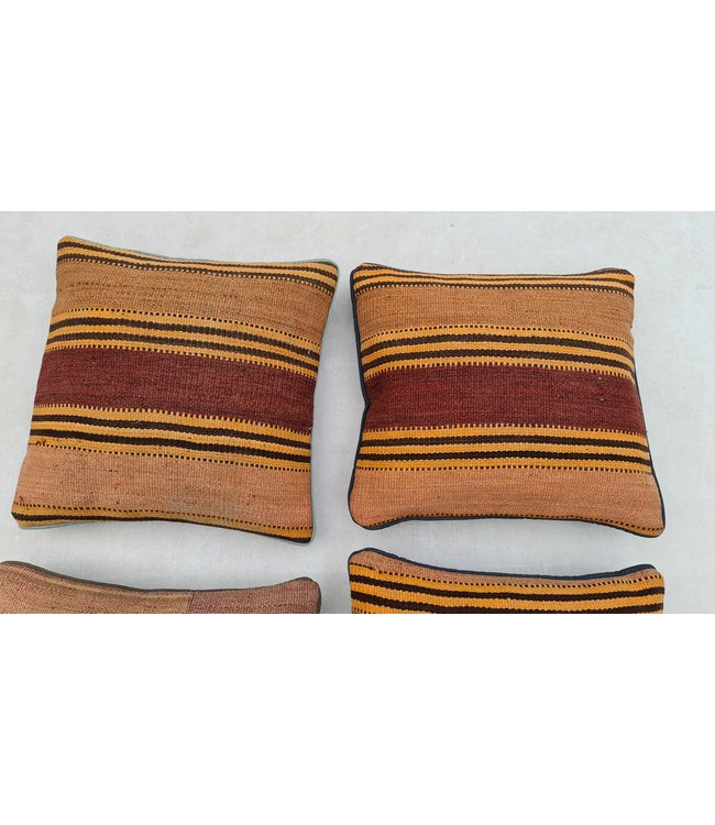 4x kelim kussens modern ca 45x45 cm met vulling