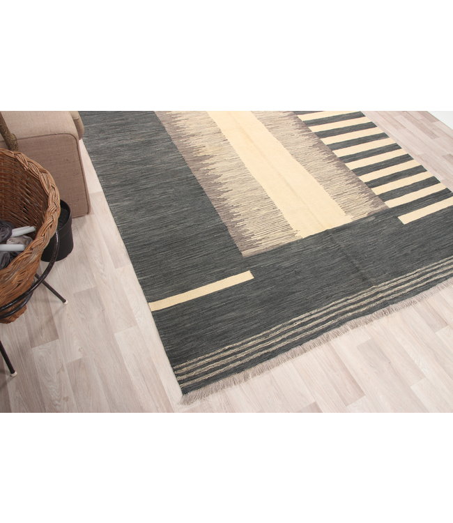 297x205cm Handgemacht modern Wolle Kelim Teppich