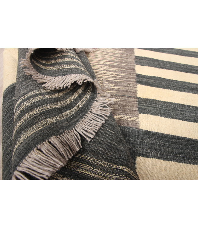 297x205cm Handmade Afghan modern Kilim Area Rug Wool Carpet