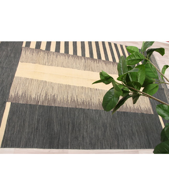 297x205cm Handgemacht modern Wolle Kelim Teppich