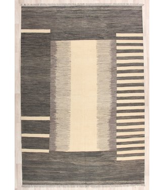 297x205cm Handmade Afghan modern Kilim Area Rug Wool Carpet