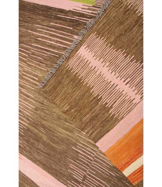 307x252cm Handgemacht modern Wolle Kelim Teppich