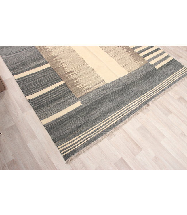 297x205cm Handgemacht modern Wolle Kelim Teppich