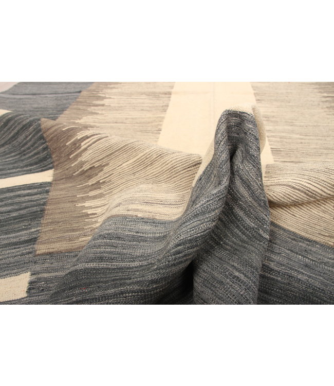 297x205cm Handmade Afghan modern Kilim Area Rug Wool Carpet